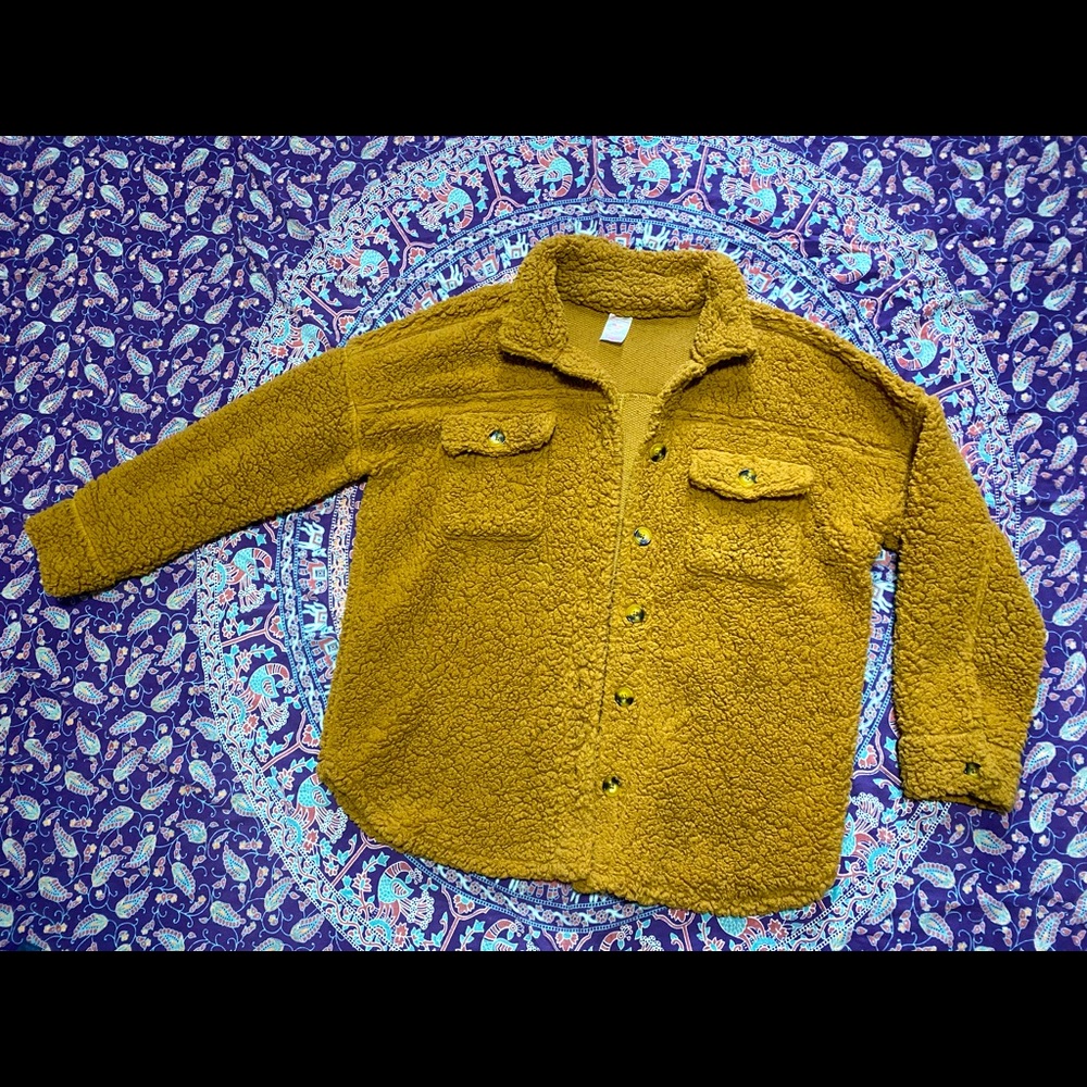 No Boundaries faux sherpa jacket